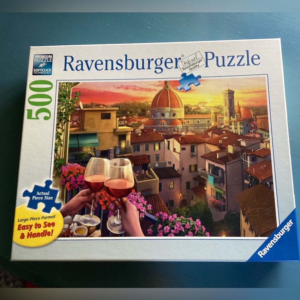 Ravensburger 500-Piece Cozy Wine Terrace Puzzle